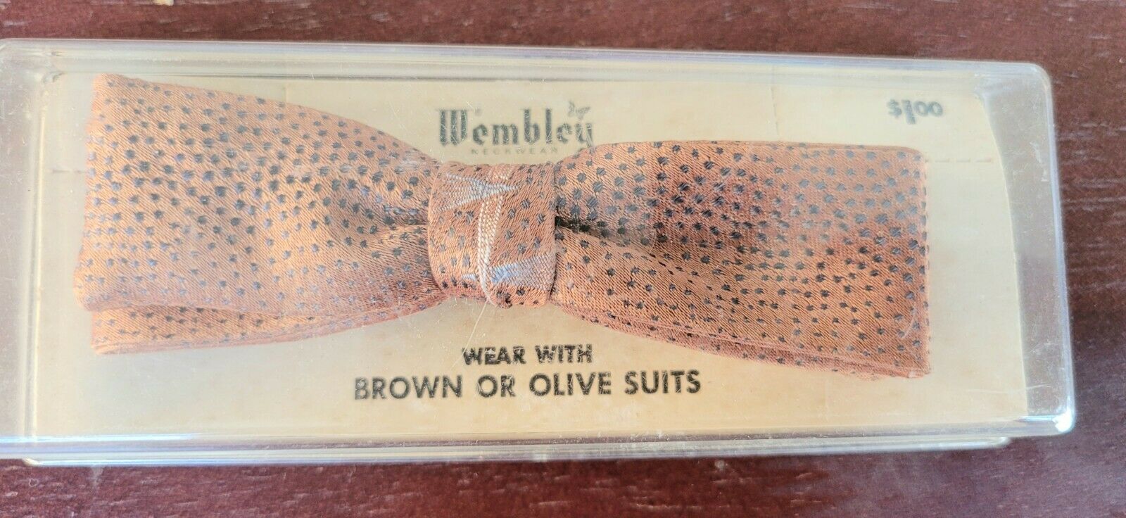 Vintage Wembley Bow Tie Clip-on
