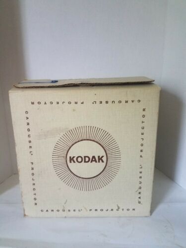 Kodak Carousel Slide Projector Model 600 With Box  Tray Works Well